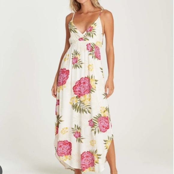 NEW BILLABONG Beachy Floral Like Minded MIDI Dress - Picture 2 of 9